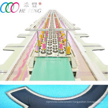 Double row high speed computerized flat embroidery machine